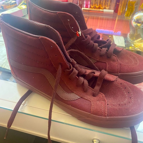 Vans Shoes - Vans SK8 HI Reissue zip mono port royale burgundy sneakers. W size 10 M 8.5 new